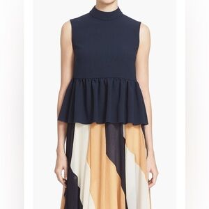 ROKSANDA 'Hamilton' Sleeveless Peplum Top, Size 14